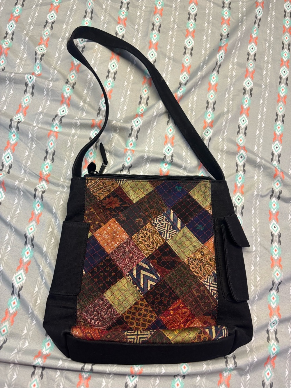 🌀Luxury Handmade Bohemian Patchwork Shoulder Bag - Picture 5 of 6